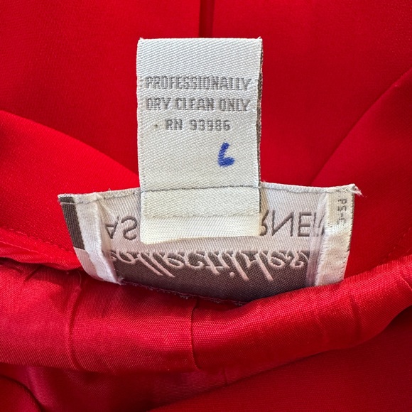 Vintage Y2K Collectibles Casual Corner Red Pleated Knee Length Skirt - Picture 9 of 9